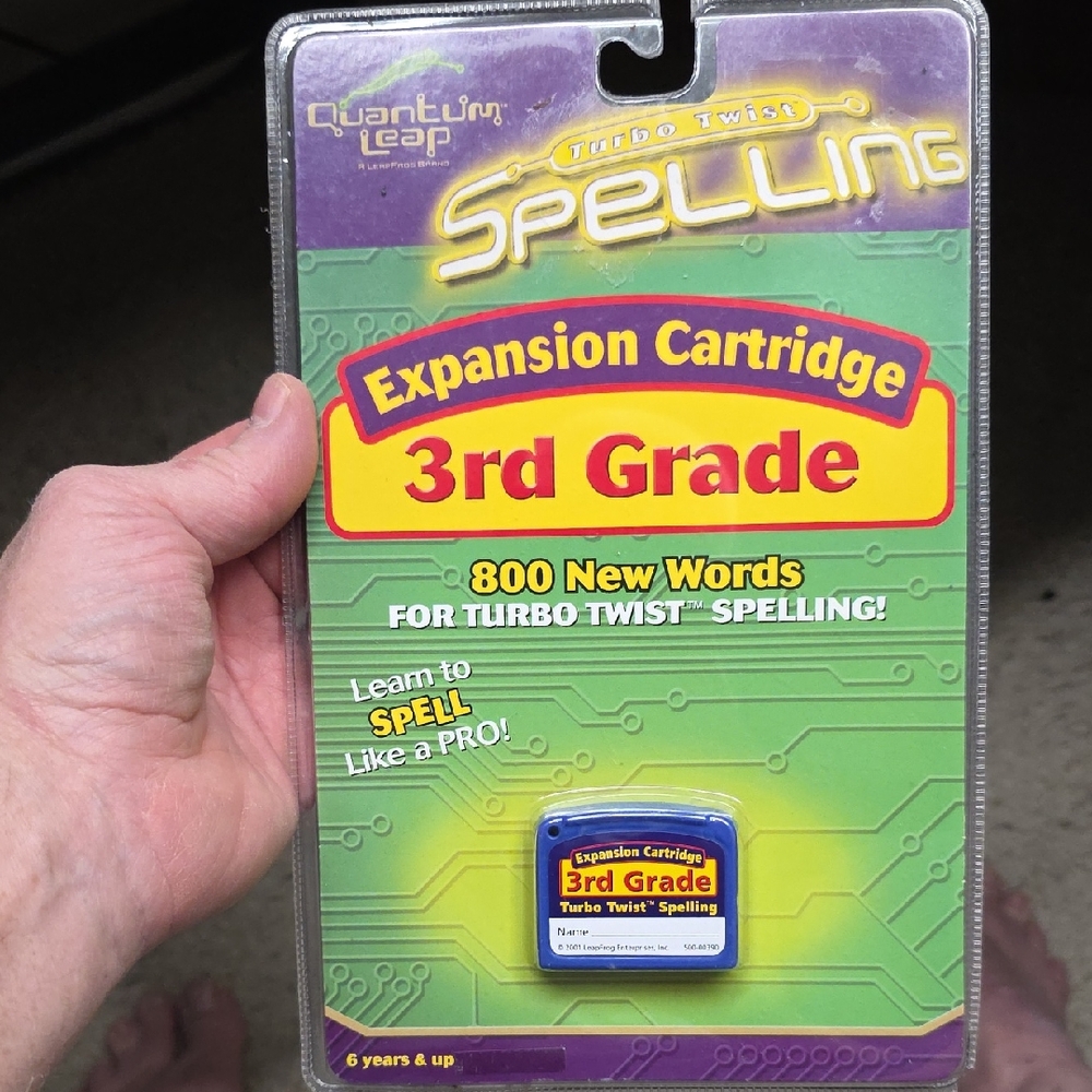 Quantum Leap 3rd Grade Spelling Expansion Cartridge.